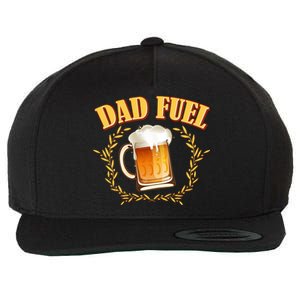 Funny Dad Fuel Beer Lover Wool Snapback Cap