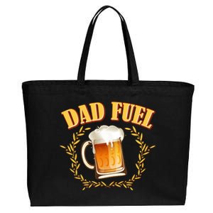 Funny Dad Fuel Beer Lover Cotton Canvas Jumbo Tote