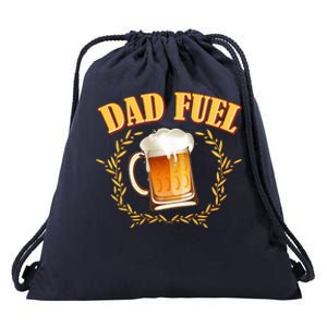 Funny Dad Fuel Beer Lover Drawstring Bag