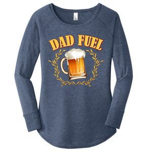 Funny Dad Fuel Beer Lover Women's Perfect Tri Tunic Long Sleeve Shirt