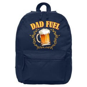 Funny Dad Fuel Beer Lover 16 in Basic Backpack