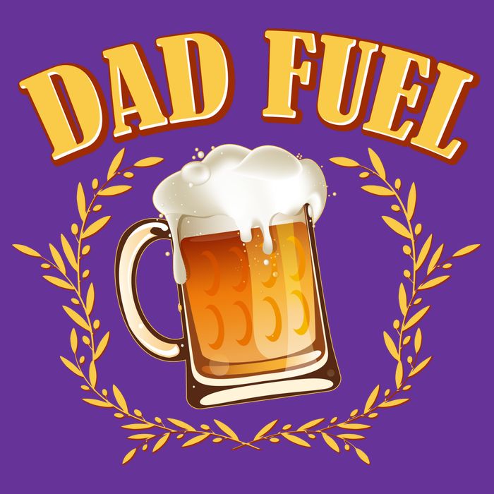 Funny Dad Fuel Beer Lover Button