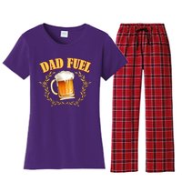 Funny Dad Fuel Beer Lover Women's Flannel Pajama Set