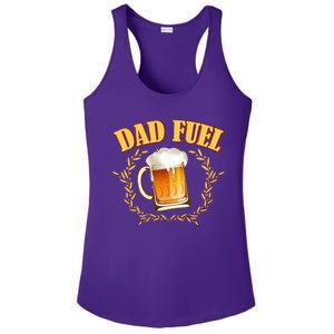 Funny Dad Fuel Beer Lover Ladies PosiCharge Competitor Racerback Tank