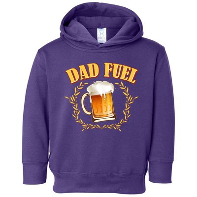 Funny Dad Fuel Beer Lover Toddler Hoodie