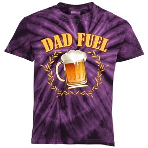 Funny Dad Fuel Beer Lover Kids Tie-Dye T-Shirt