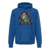 Funny Dinosaur Fa Ra Ra Rawr Rawr Christmas Trex Xmas Gift Premium Hoodie