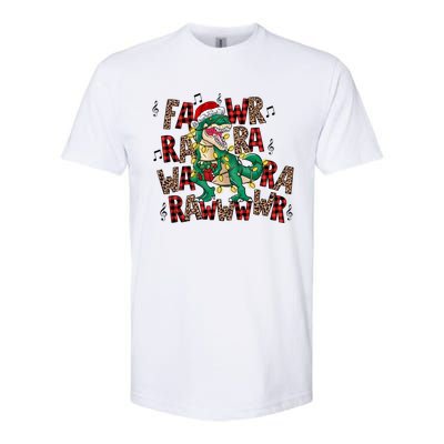 Funny Dinosaur Fa Ra Ra Rawr Rawr Christmas Trex Xmas Gift Softstyle CVC T-Shirt