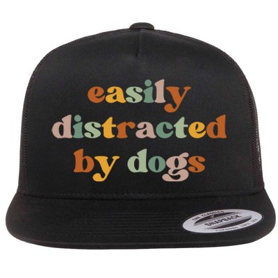 Funny Dog Flat Bill Trucker Hat