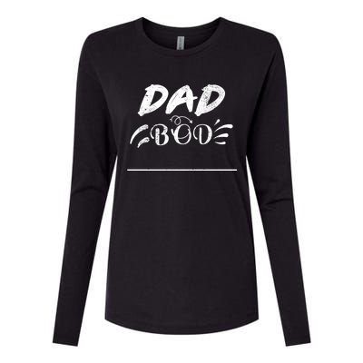 Fathers Day Funny Dad Bod Gift Father Figure Gift Womens Cotton Relaxed Long Sleeve T-Shirt