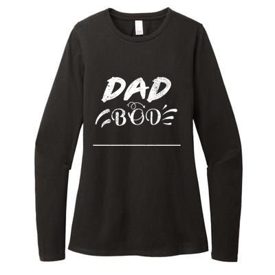 Fathers Day Funny Dad Bod Gift Father Figure Gift Womens CVC Long Sleeve Shirt