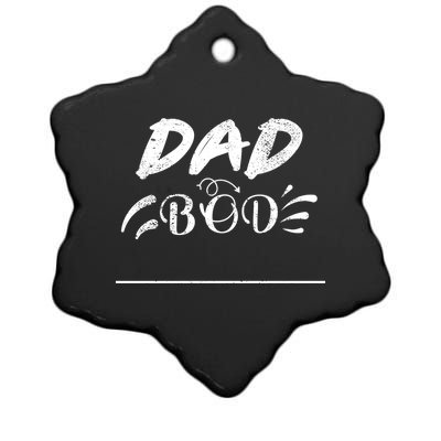 Fathers Day Funny Dad Bod Gift Father Figure Gift Ceramic Star Ornament