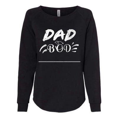 Fathers Day Funny Dad Bod Gift Father Figure Gift Womens California Wash Sweatshirt