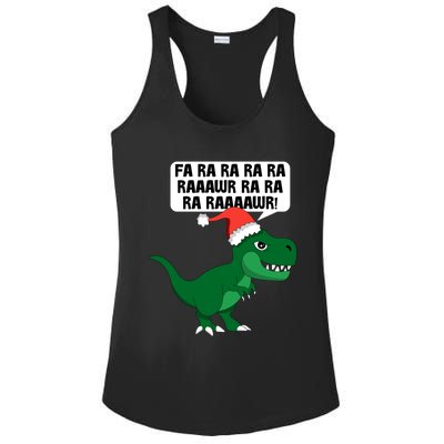 Funny Dinosaur Fa Ra Rawr Christmas Funny Gift Ladies PosiCharge Competitor Racerback Tank