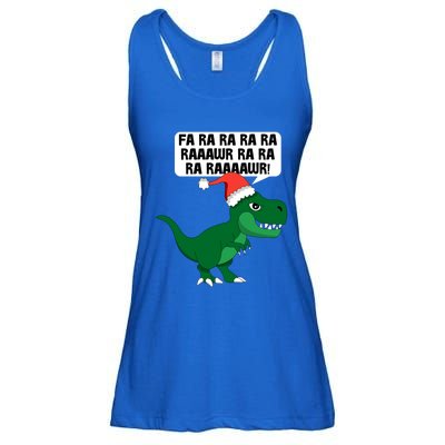 Funny Dinosaur Fa Ra Rawr Christmas Funny Gift Ladies Essential Flowy Tank