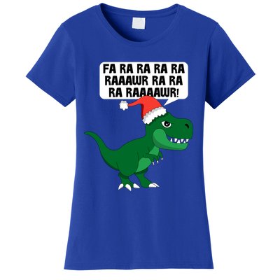 Funny Dinosaur Fa Ra Rawr Christmas Funny Gift Women's T-Shirt