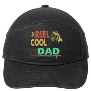 Fathers Day Funny Fisherman Reel Cool Dad Fishing Lover 7-Panel Snapback Hat