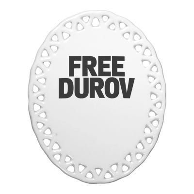 Free Durov Ceramic Oval Ornament