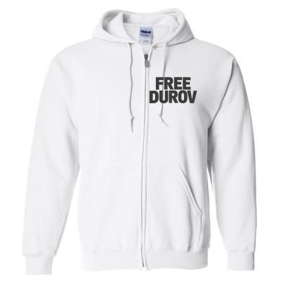 Free Durov Full Zip Hoodie