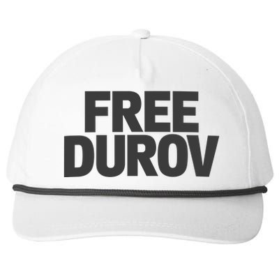 Free Durov Snapback Five-Panel Rope Hat