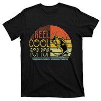 Fathers Day For Dad Reel Cool Pop Pop Fishing Vintage T-Shirt