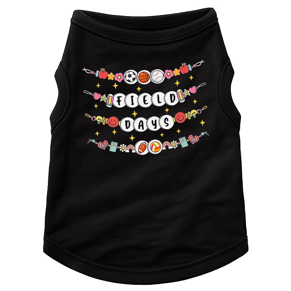 Field Day Funny Game Day Friendship Bracelets Doggie Tank