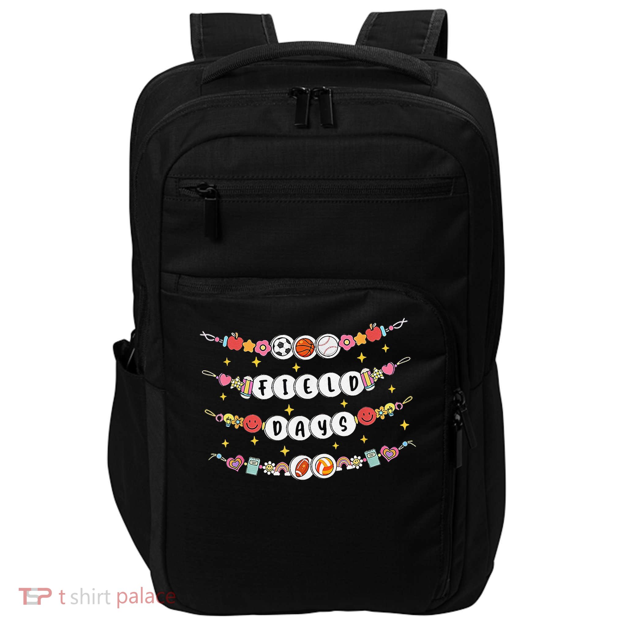 Field Day Funny Game Day Friendship Bracelets Impact Tech Backpack