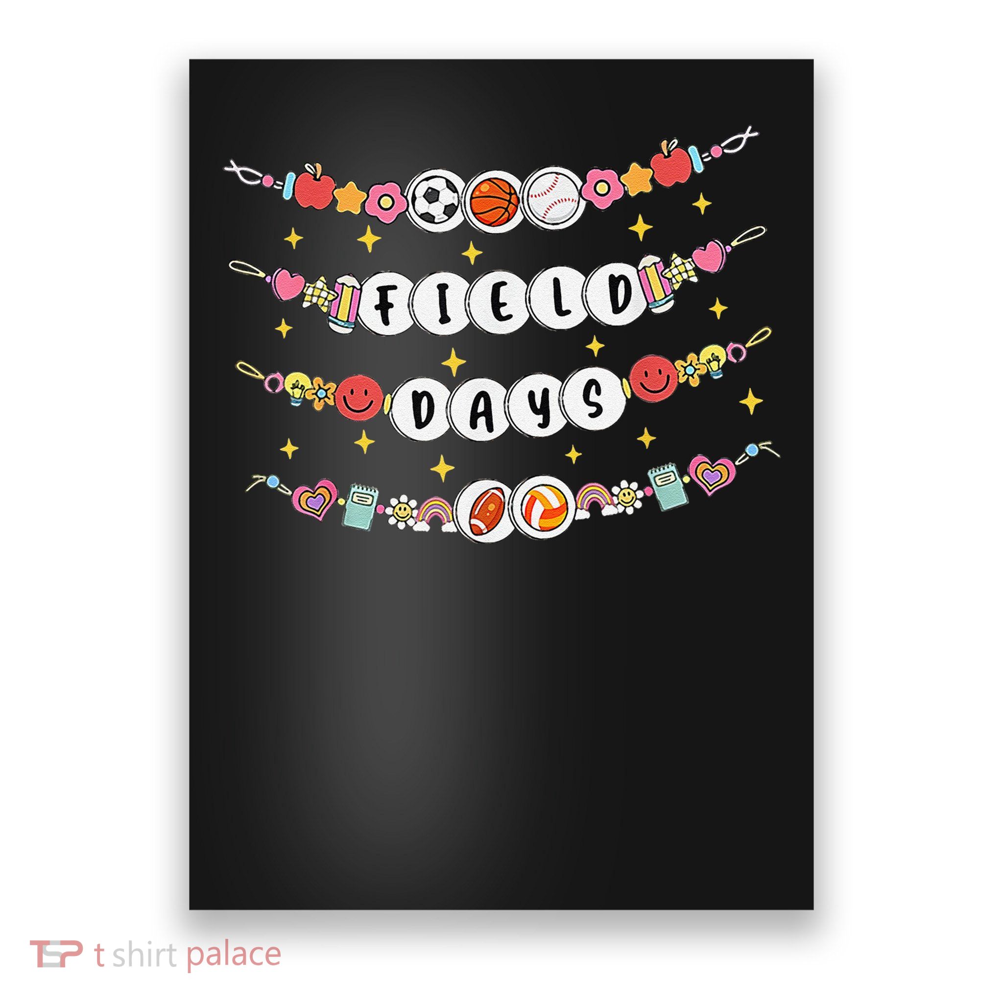 Field Day Funny Game Day Friendship Bracelets Poster
