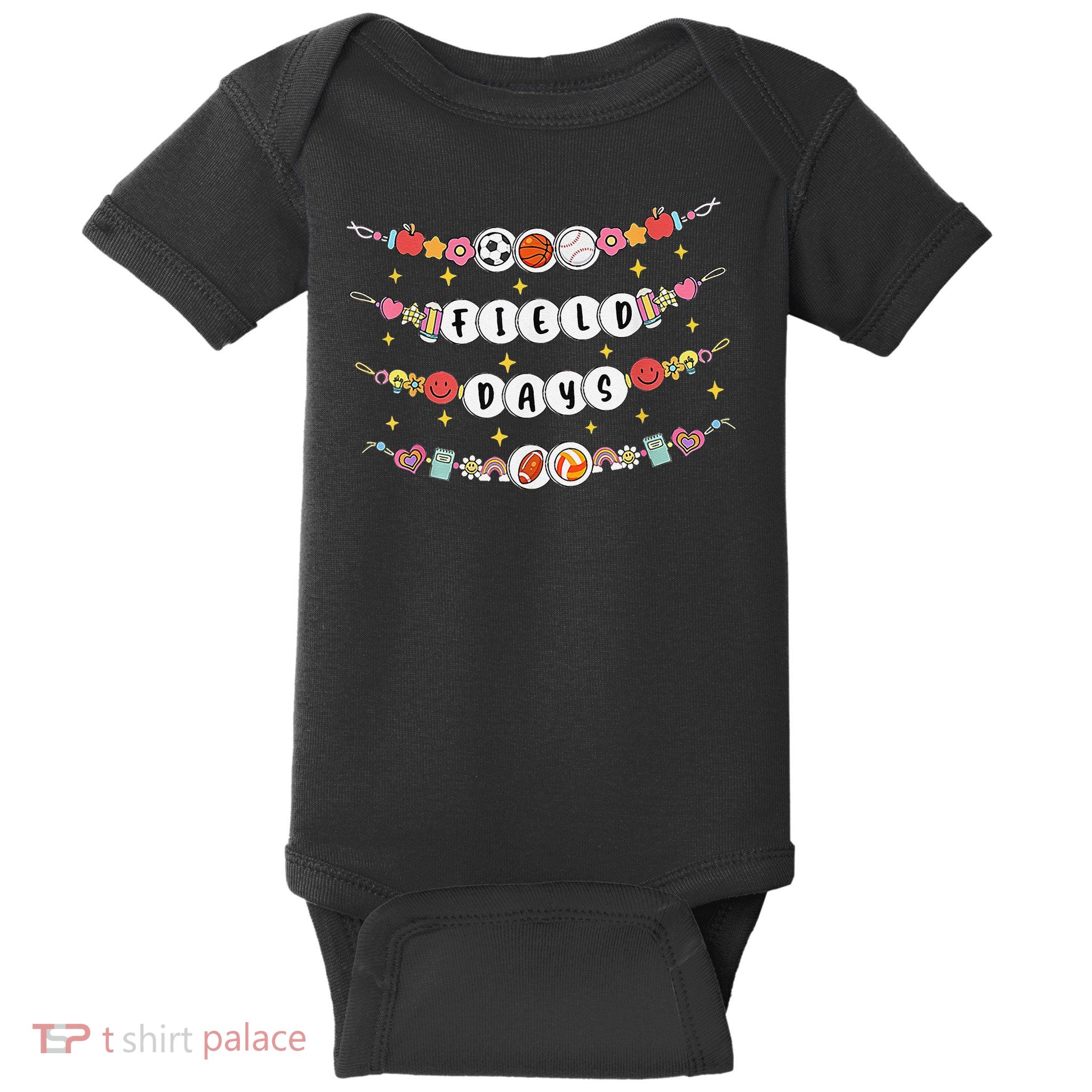 Field Day Funny Game Day Friendship Bracelets Baby Bodysuit