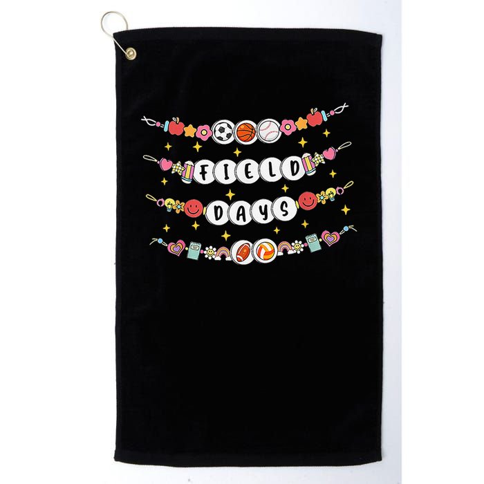 Field Day Funny Game Day Friendship Bracelets Golf Towel