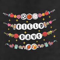 Field Day Funny Game Day Friendship Bracelets Golf Towel