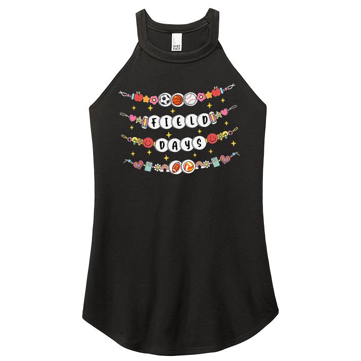 Field Day Funny Game Day Friendship Bracelets Women's Perfect Tri Rocker Tank