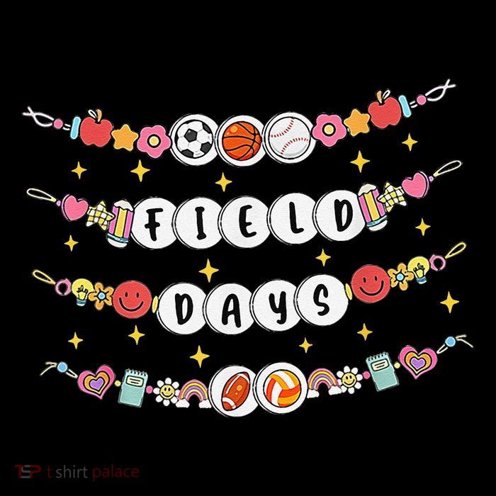 Field Day Funny Game Day Friendship Bracelets Womens T-Shirt