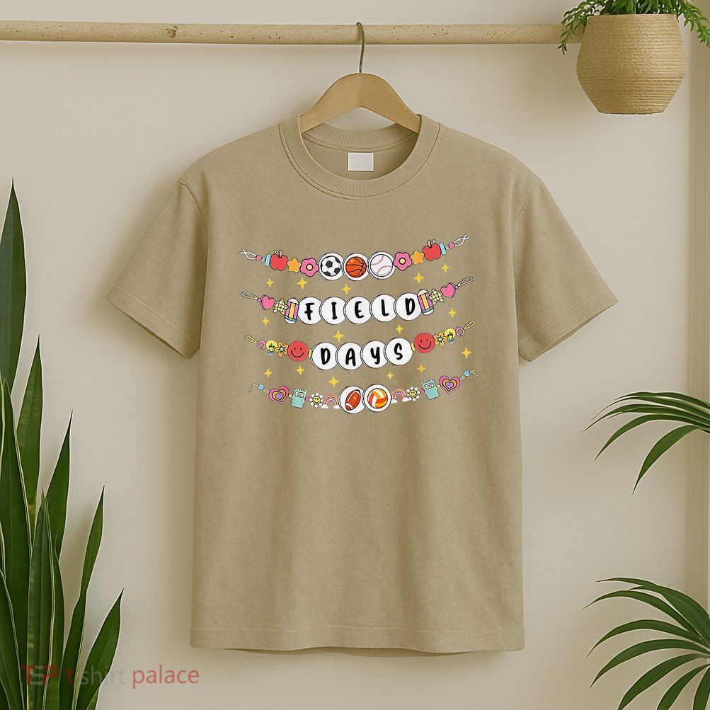 Field Day Funny Game Day Friendship Bracelets T-Shirt