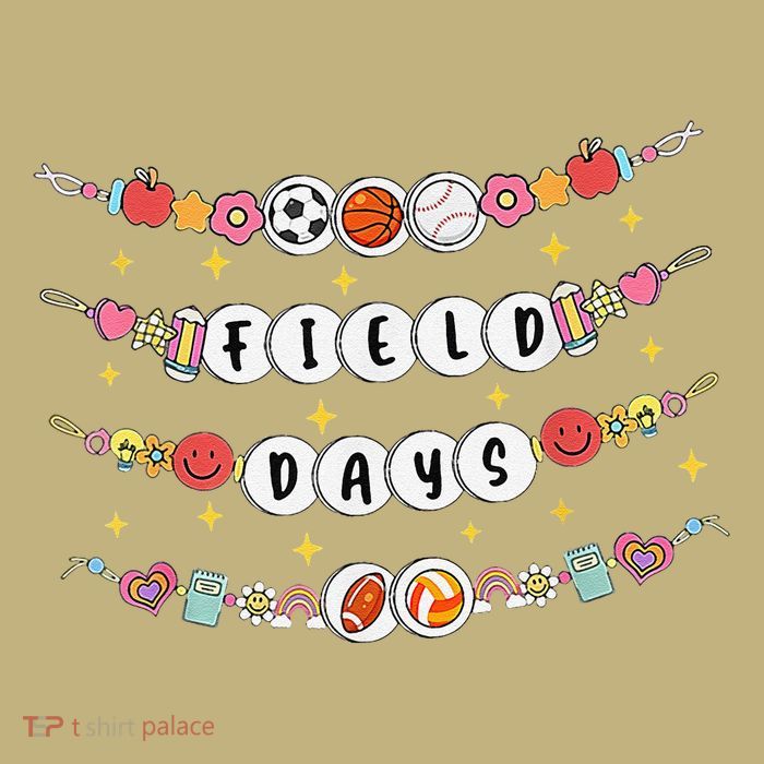 Field Day Funny Game Day Friendship Bracelets T-Shirt