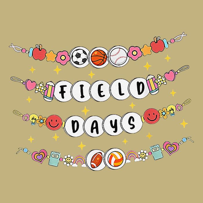 Field Day Funny Game Day Friendship Bracelets Magnet