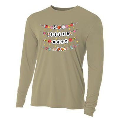 Field Day Funny Game Day Friendship Bracelets Cooling Performance Long Sleeve Crew