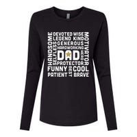 Father's Day For Dads Worlds Greatest Dad Proud Father Womens Cotton Relaxed Long Sleeve T-Shirt