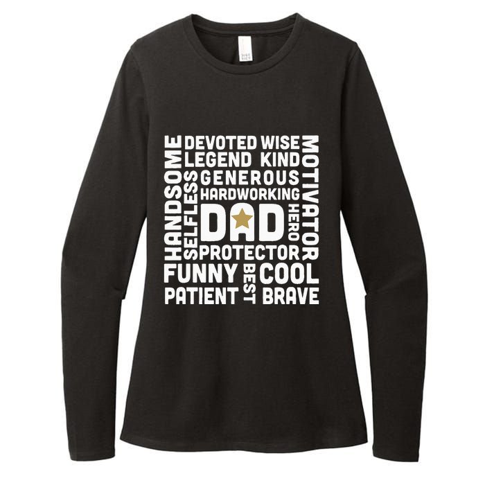 Father's Day For Dads Worlds Greatest Dad Proud Father Womens CVC Long Sleeve Shirt