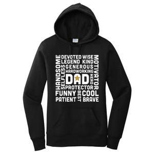 Father's Day For Dads Worlds Greatest Dad Proud Father Women's Pullover Hoodie