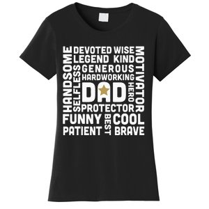 Father's Day For Dads Worlds Greatest Dad Proud Father Women's T-Shirt