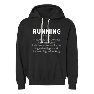 Funny Definition Funny 5k Marathon Runner Gift Garment-Dyed Fleece Hoodie