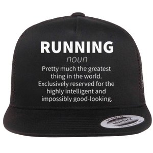 Funny Definition Funny 5k Marathon Runner Gift Flat Bill Trucker Hat