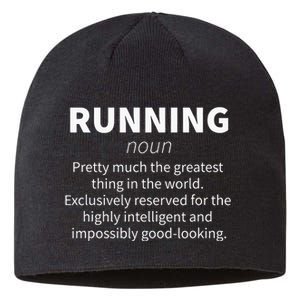 Funny Definition Funny 5k Marathon Runner Gift Sustainable Beanie