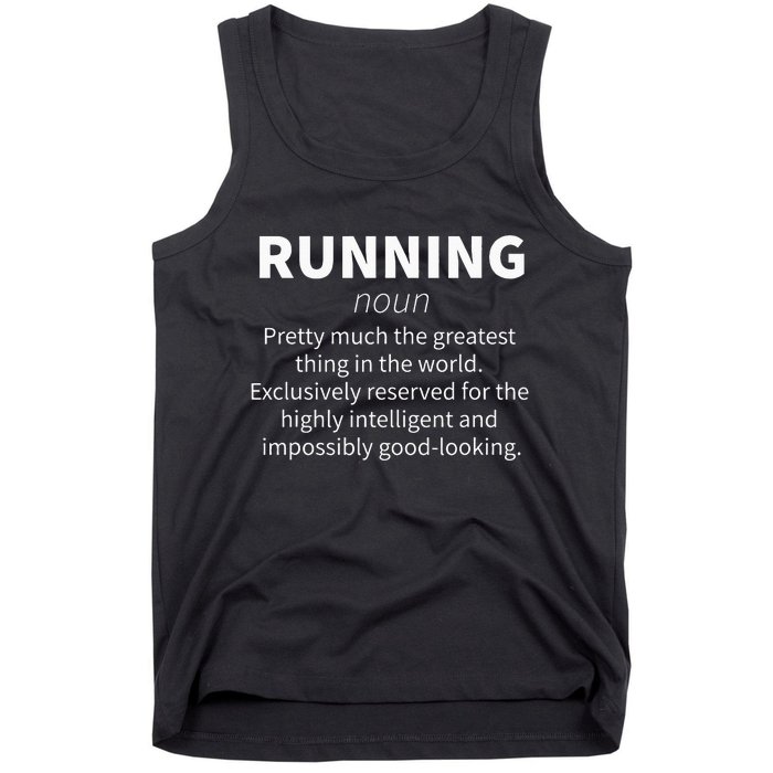 Funny Definition Funny 5k Marathon Runner Gift Tank Top