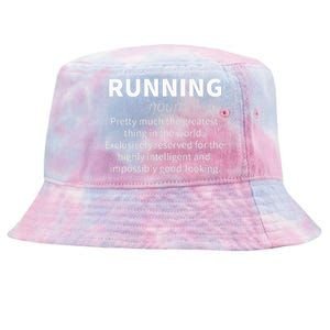 Funny Definition Funny 5k Marathon Runner Gift Tie-Dyed Bucket Hat