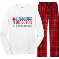 Fireworks Director Funny I Run 4th Of July Weathered Long Sleeve Pajama Set