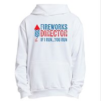 Fireworks Director Funny I Run 4th Of July Weathered Urban Pullover Hoodie