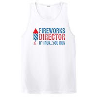 Fireworks Director Funny I Run 4th Of July Weathered PosiCharge Competitor Tank