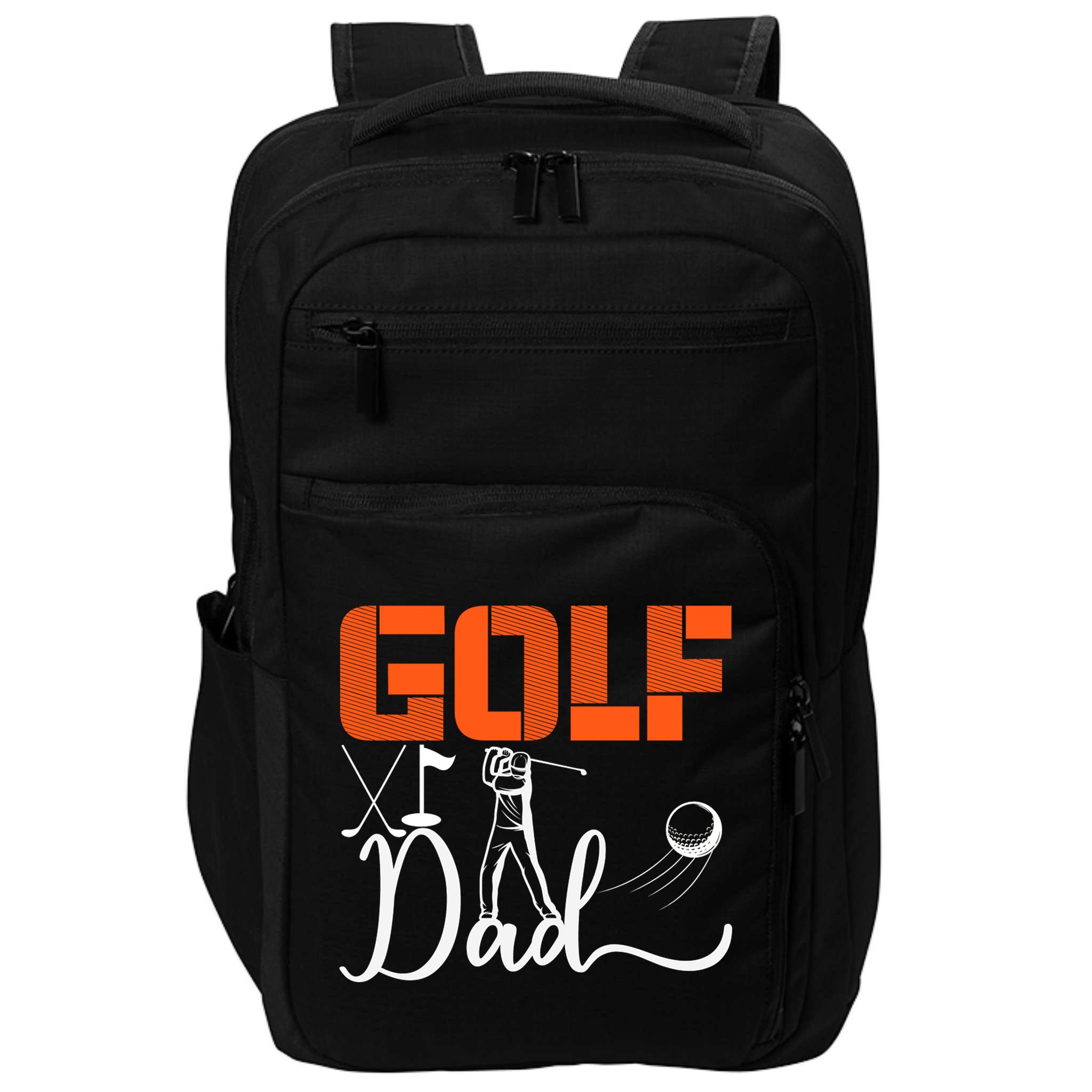 Father's Day Funny Golf Dad Best Dad By Par Gift For Dad Impact Tech Backpack
